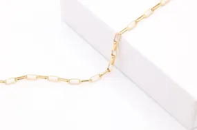 1.2mm Elongated Rolo Chain, 14K Gold-Filled, Pay Per Foot, Jewelry Making Chain