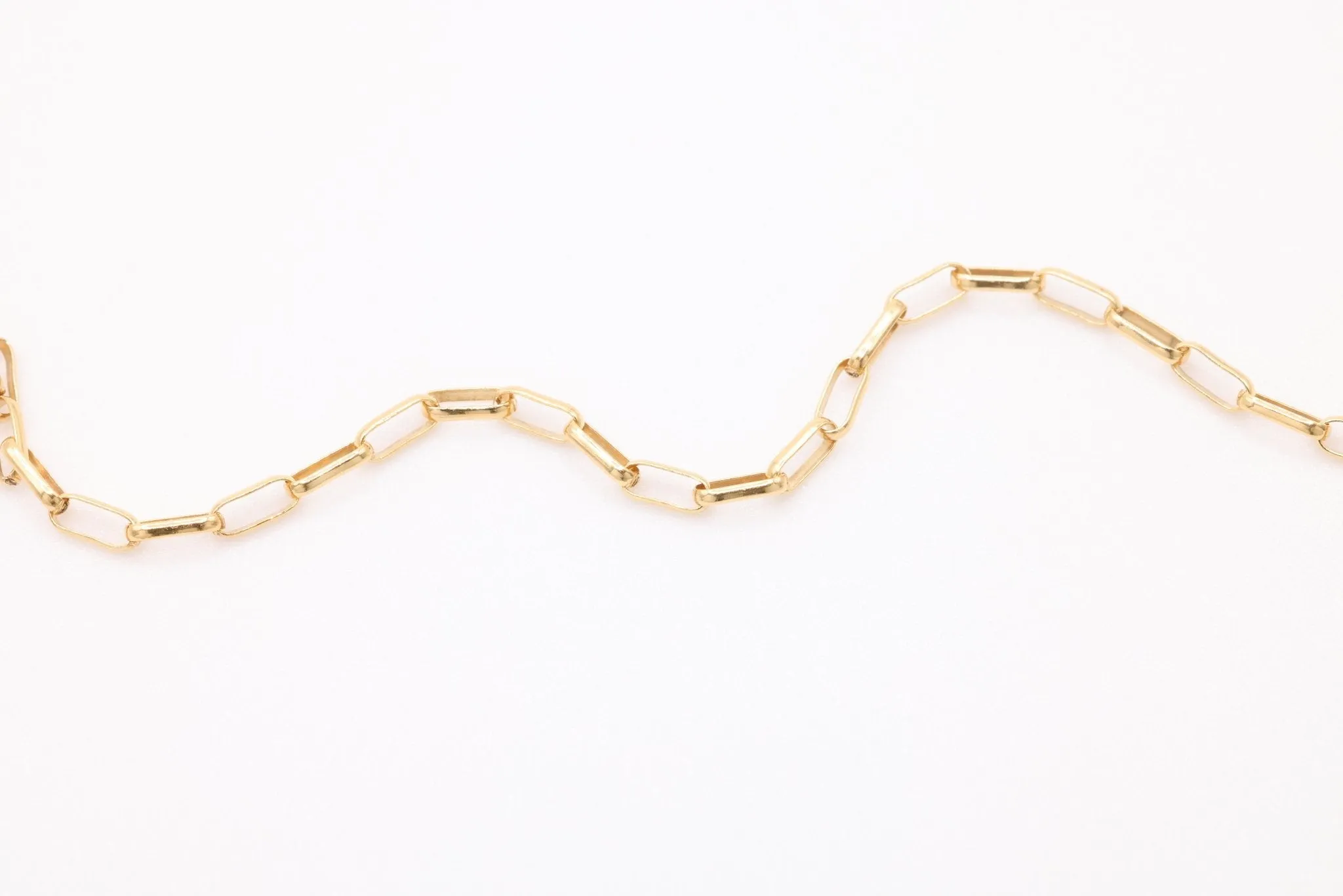 1.2mm Elongated Rolo Chain, 14K Gold-Filled, Pay Per Foot, Jewelry Making Chain