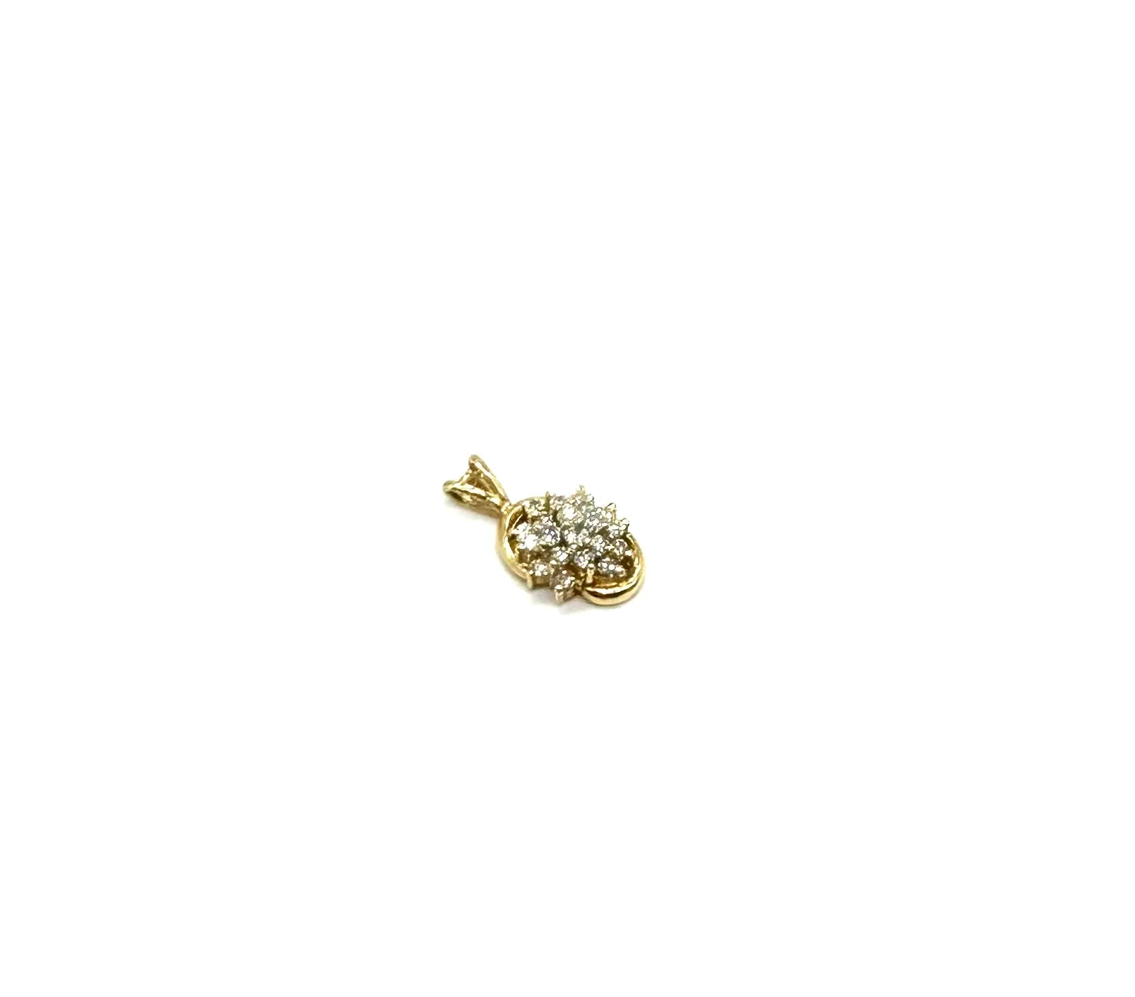 1/4 Ctw Diamond Cluster Pendant