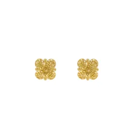 22K Yellow Gold Butterfly Shaped Stud Earrings, 5.6 grams