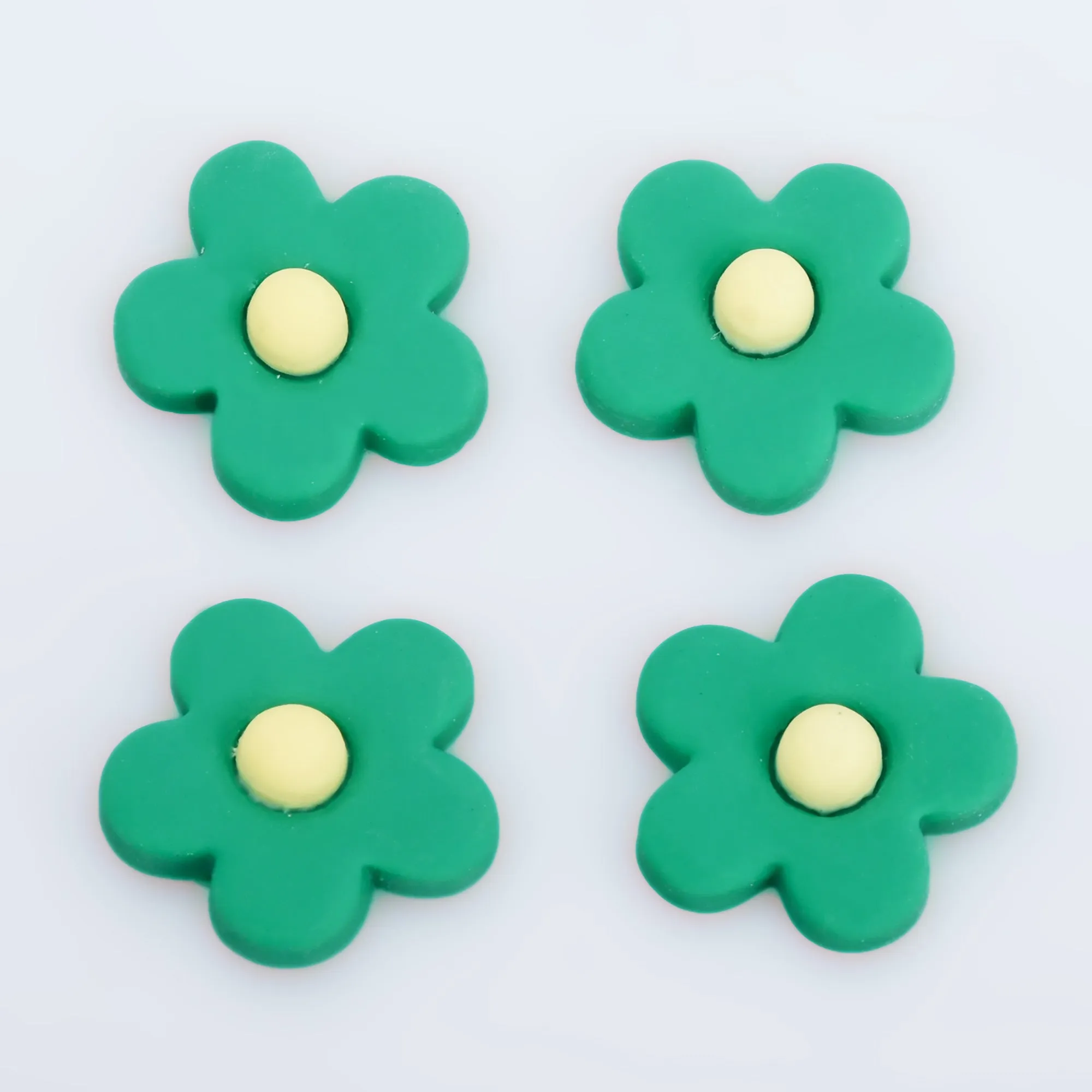 25mm Resin flower Flatback Cabochons Hair Clips Flowers Accessories Party Decoration DIY Jewelry 20pcs 102813