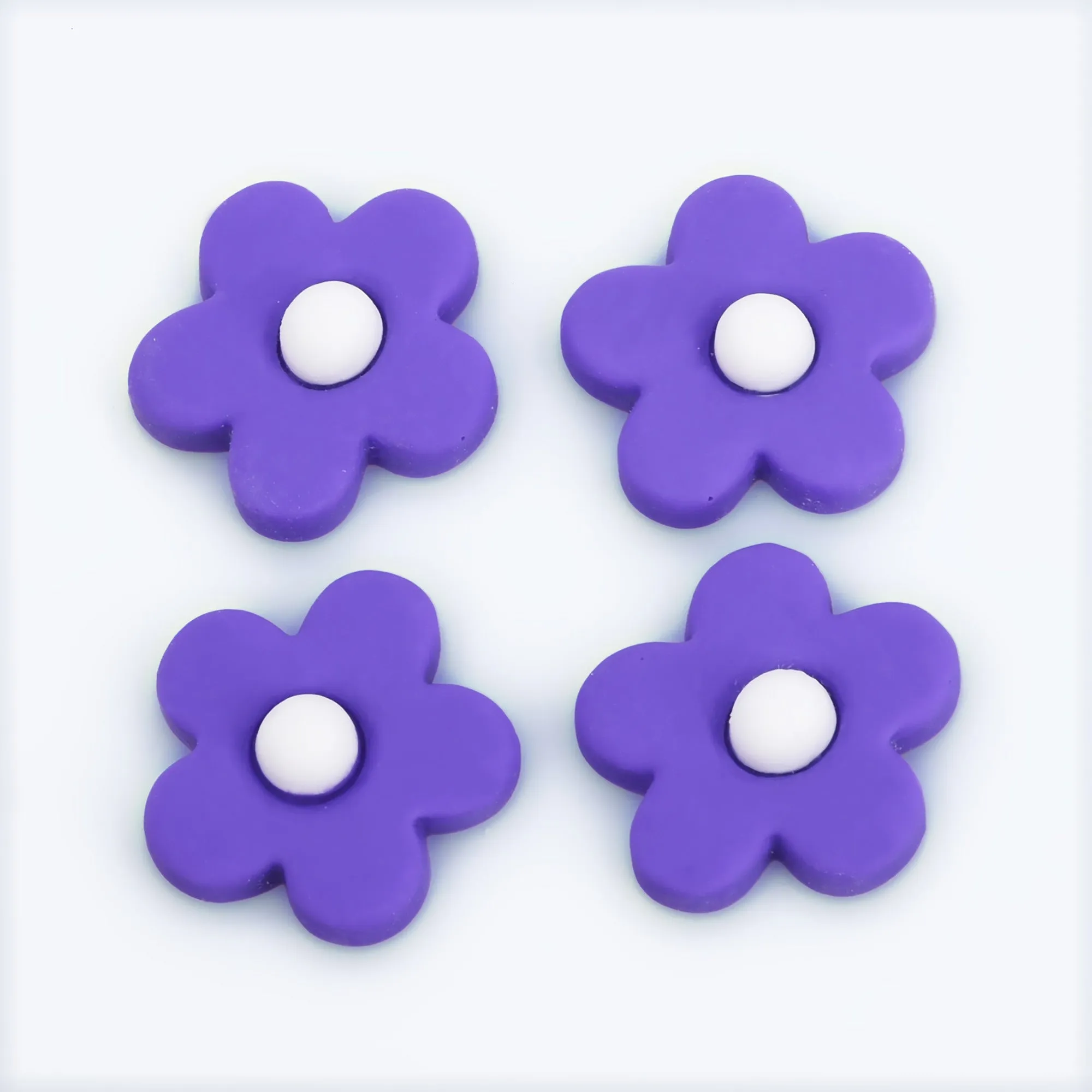 25mm Resin flower Flatback Cabochons Hair Clips Flowers Accessories Party Decoration DIY Jewelry 20pcs 102813