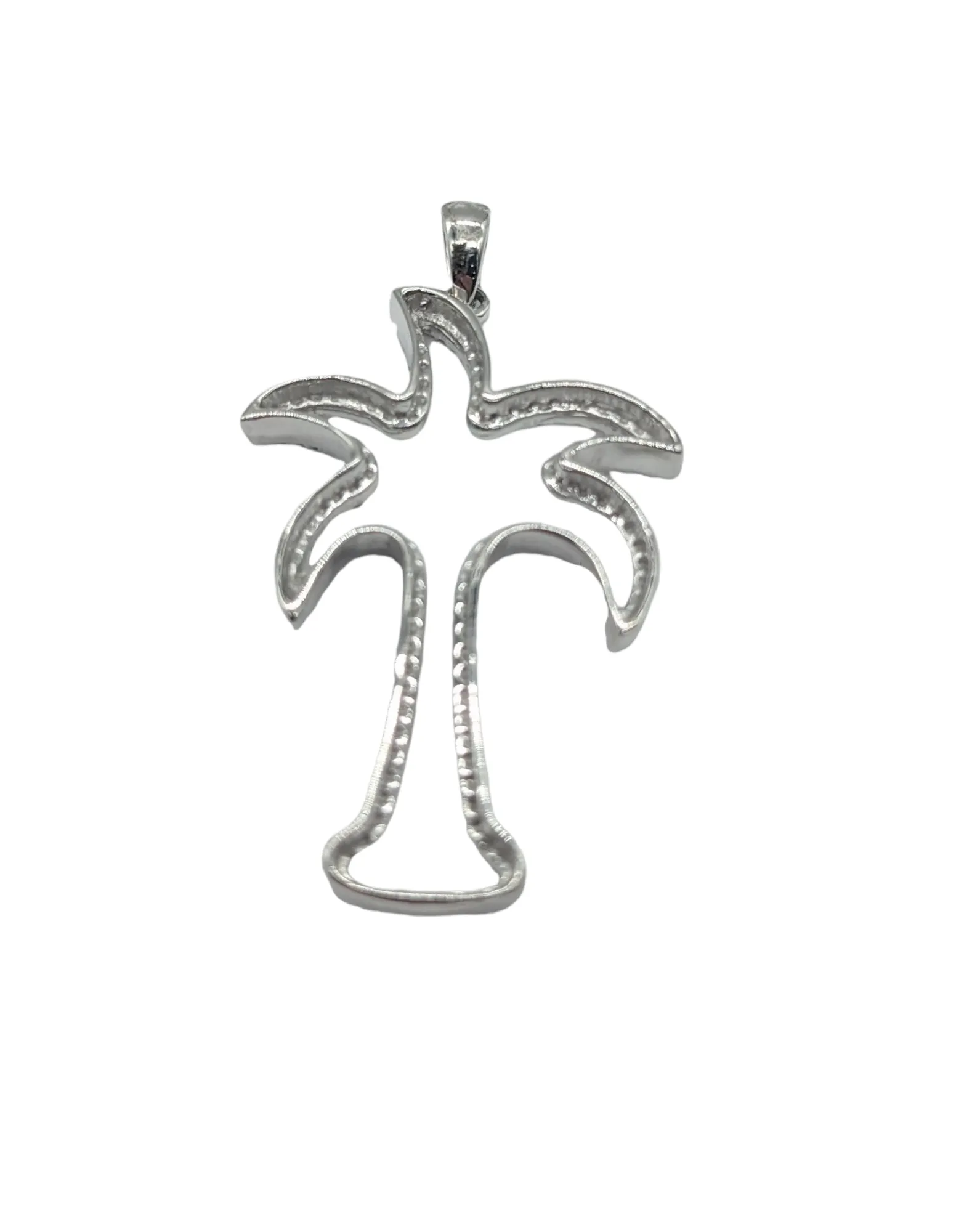 3/8 Carat Total Weight Diamond Palm Tree Pendant