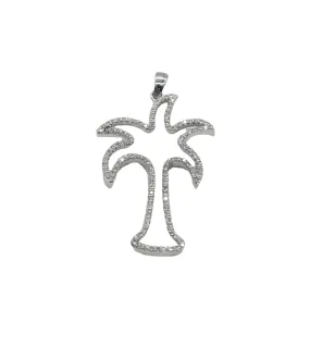 3/8 Carat Total Weight Diamond Palm Tree Pendant