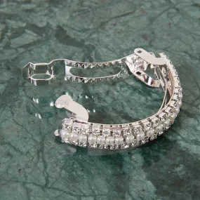 Accessorize London Silver Sparkle Diamante Barrette Hair Clip