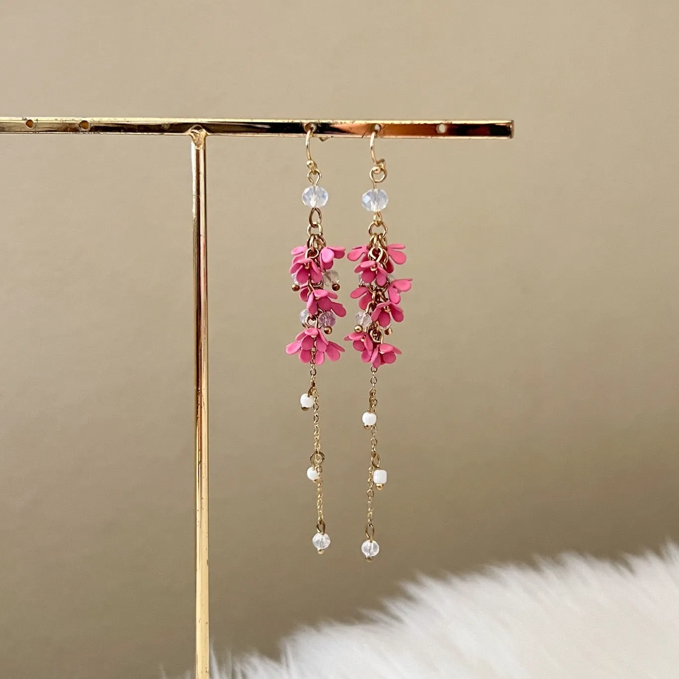 Angelica Flower Drop Earrings - 4 Colors!