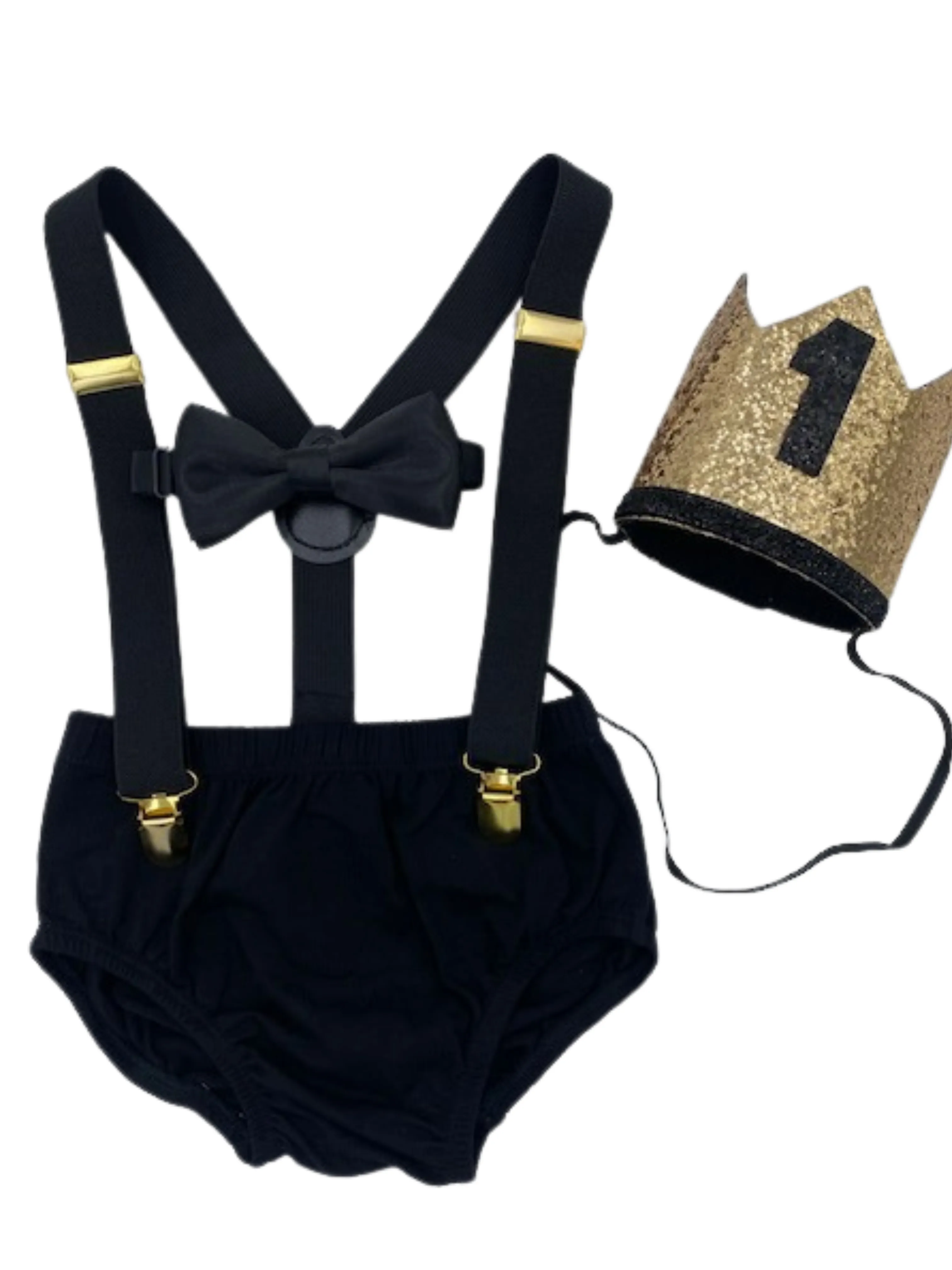 Black & Gold Smash the Cake Outfit