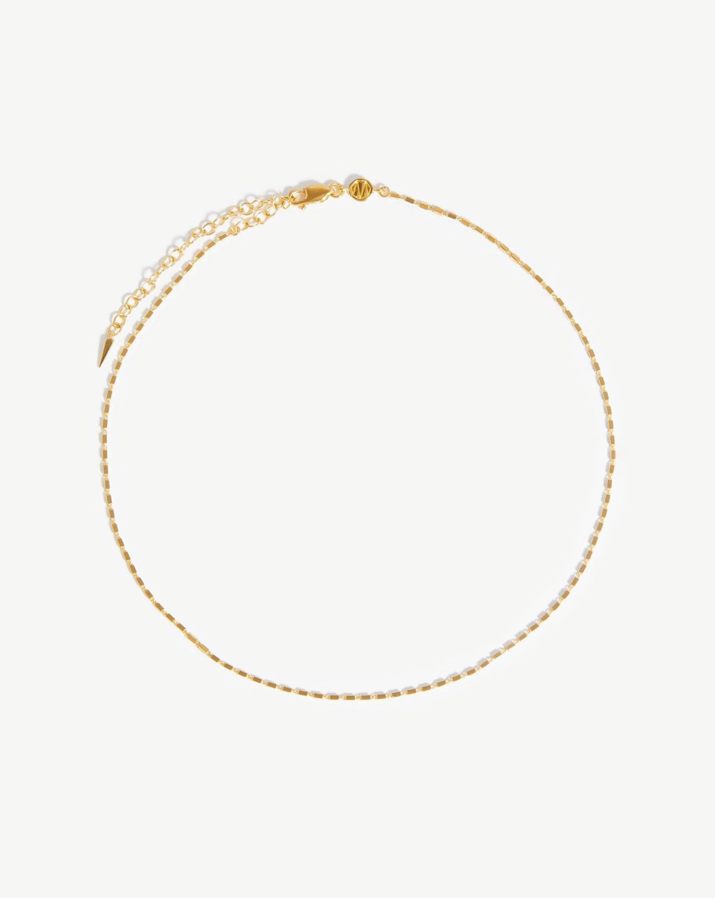 Box Link Chain Choker | 18ct Gold Plated Vermeil