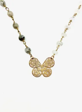 Daisy & Lilly Butterfly Necklace