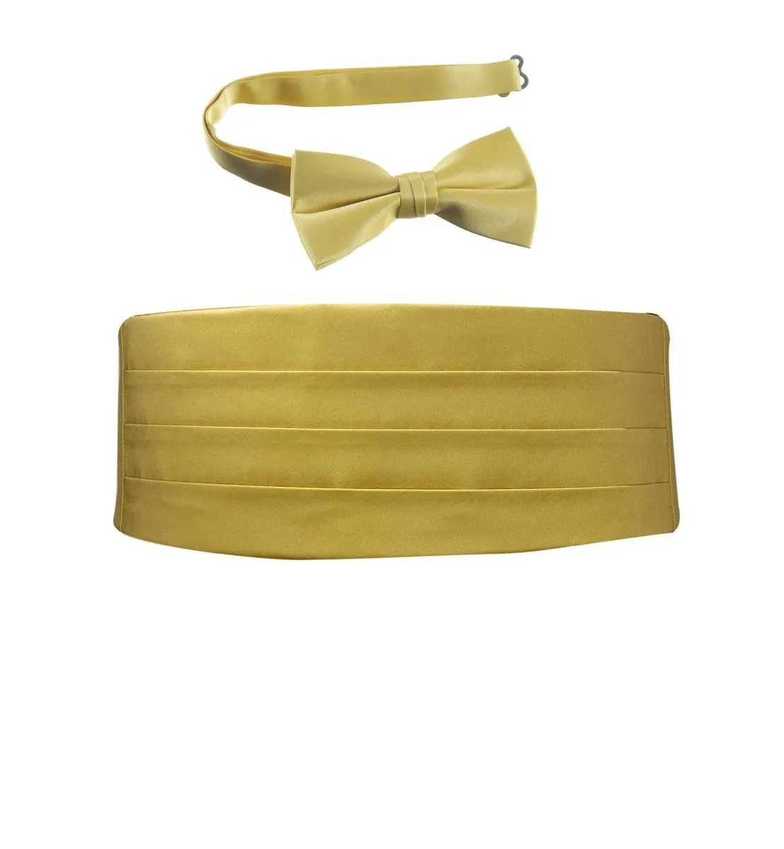 Deluxe Polyester Satin Cummerbund and Bow Tie Sets