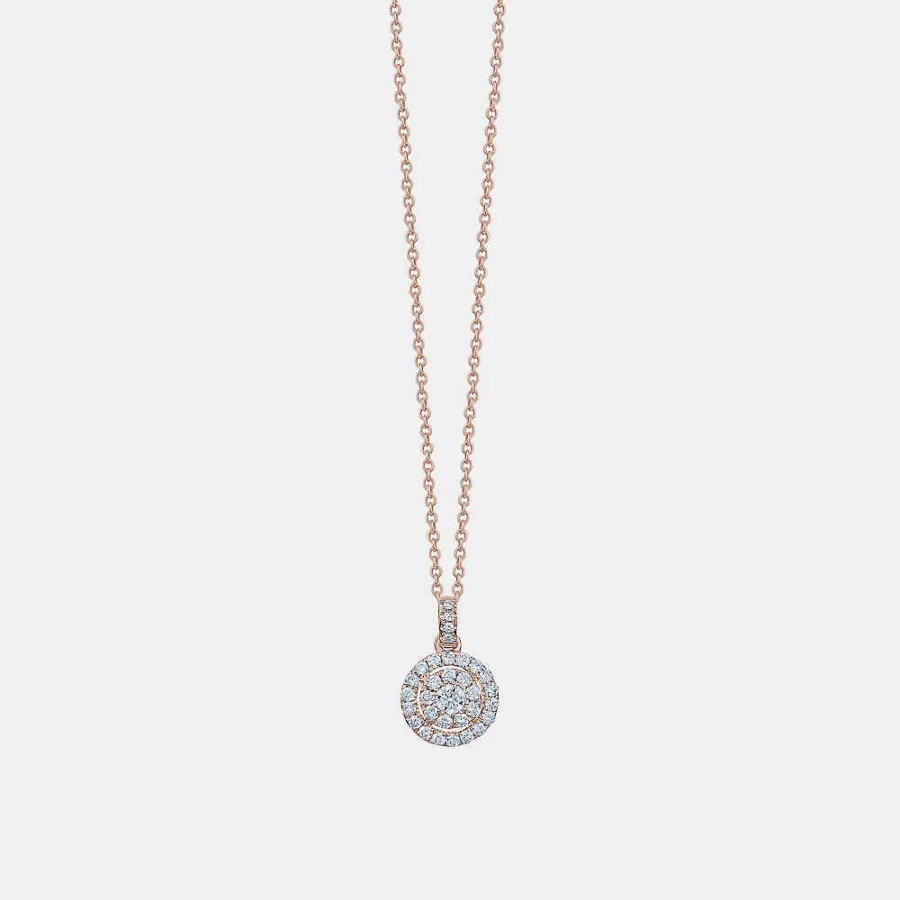 Diamond Illusion Halo Necklace