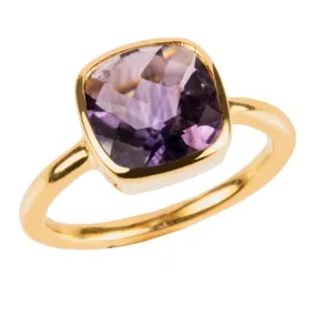 Elegant Amethyst Purple Dream Gems Ring - Luxury Statement Jewelry