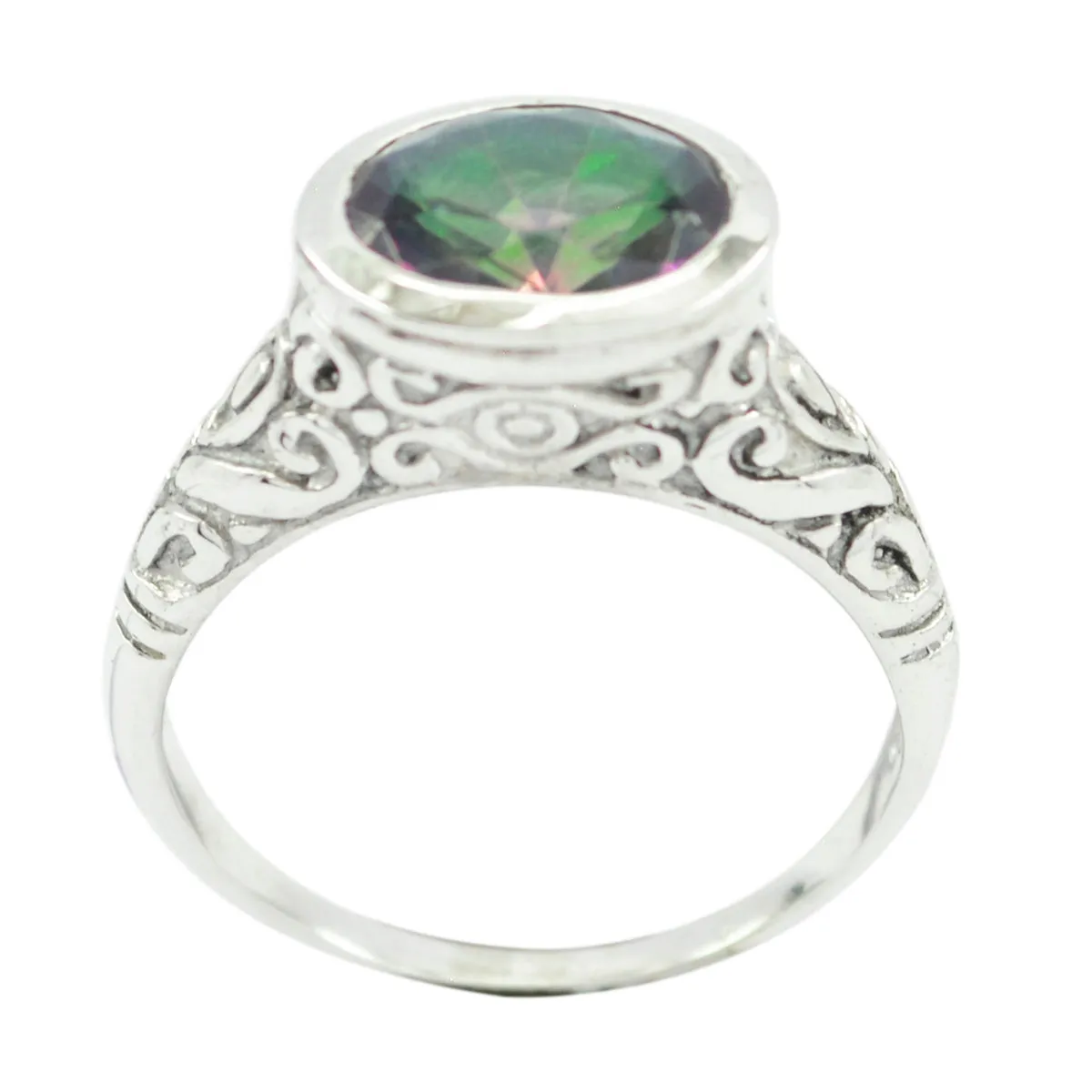 Drop-Dead Gem Mystic Quartz 925 Sterling Silver Ring Children’S Jewelry