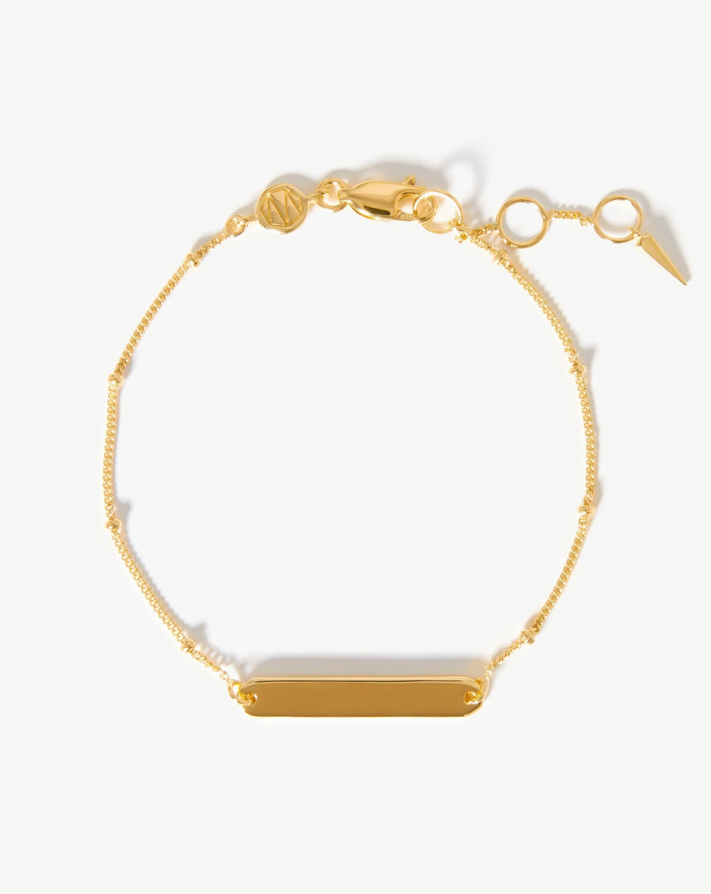 Engravable Bar Bracelet | 18ct Gold Plated Vermeil