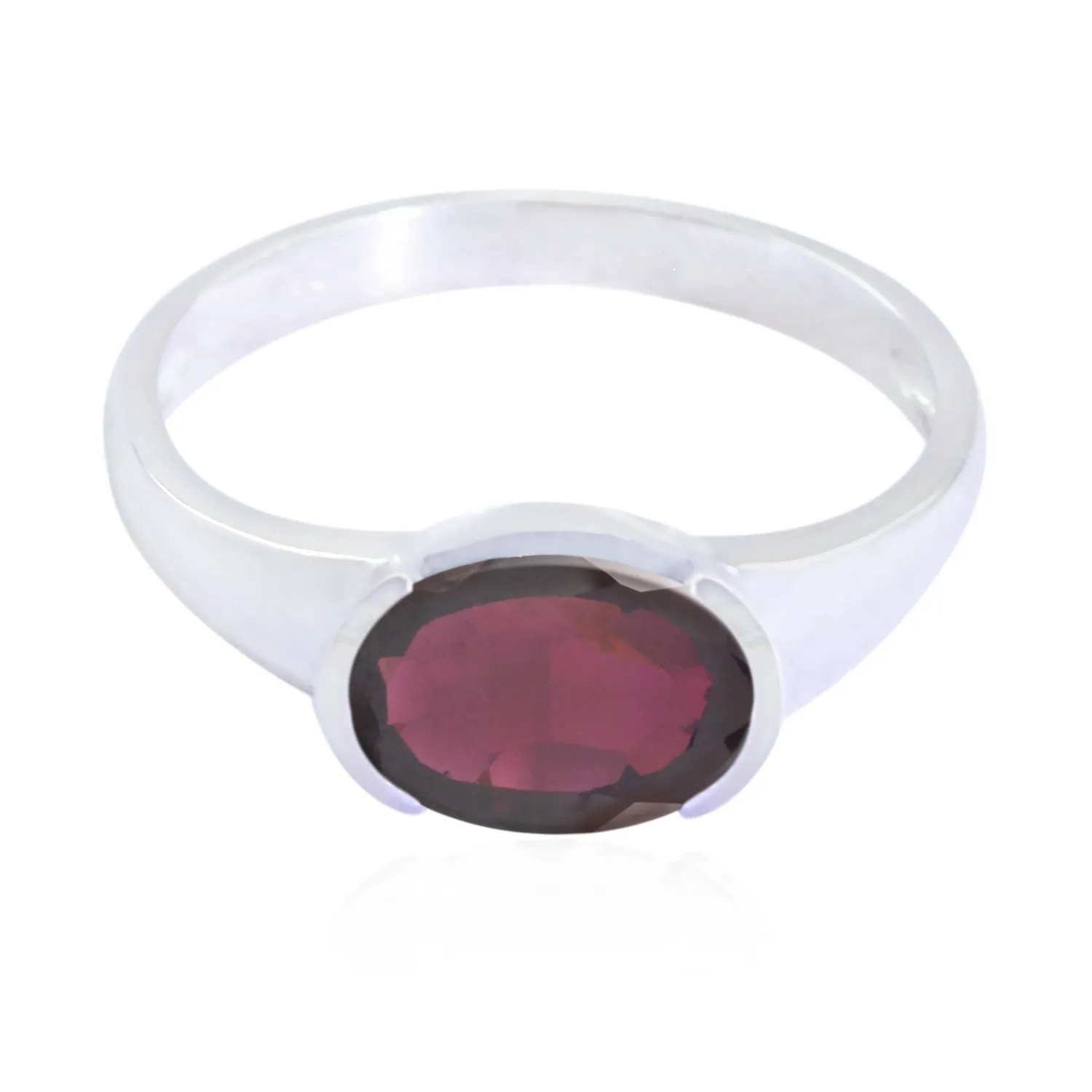 Excellent Gem Garnet 925 Sterling Silver Rings Best Jewelry Stores