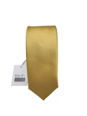 Giovanni Testi Gold Slim Tie with Hanky 3000-JJ