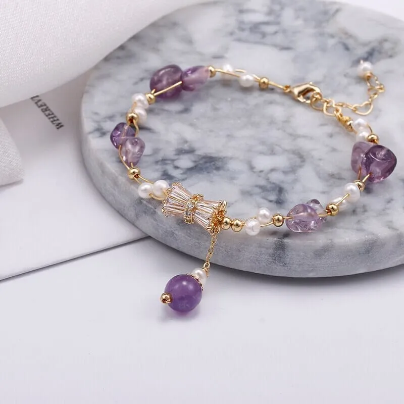 Gold Filled Amethyst Lady Bracelet