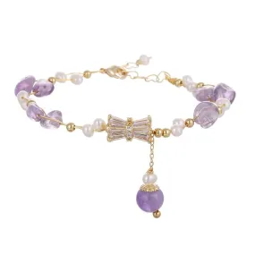 Gold Filled Amethyst Lady Bracelet