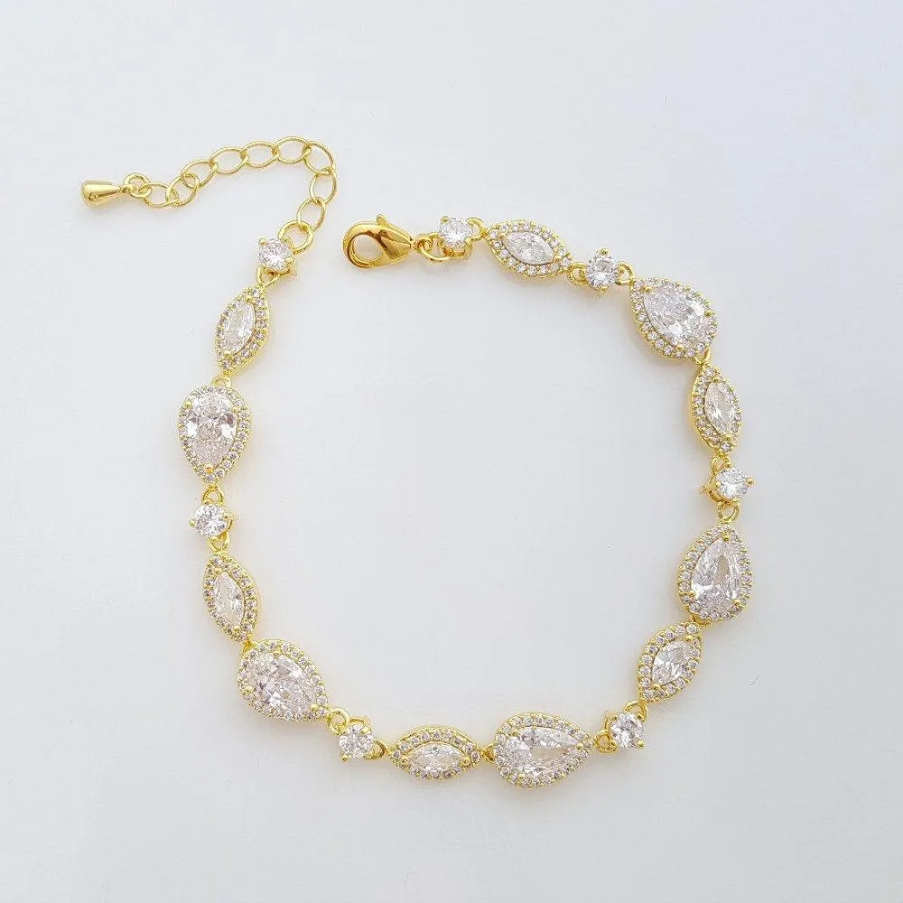 Gold Wedding Bracelet- Ari