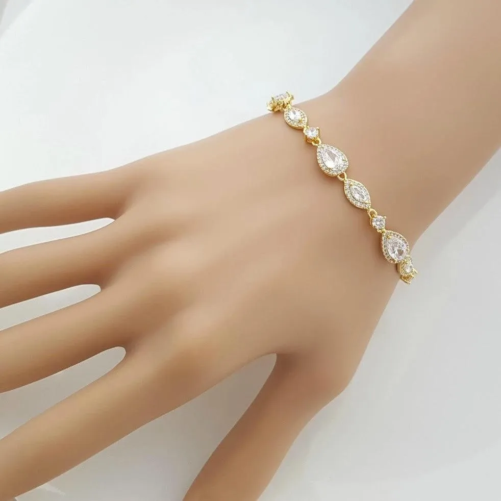 Gold Wedding Bracelet- Ari