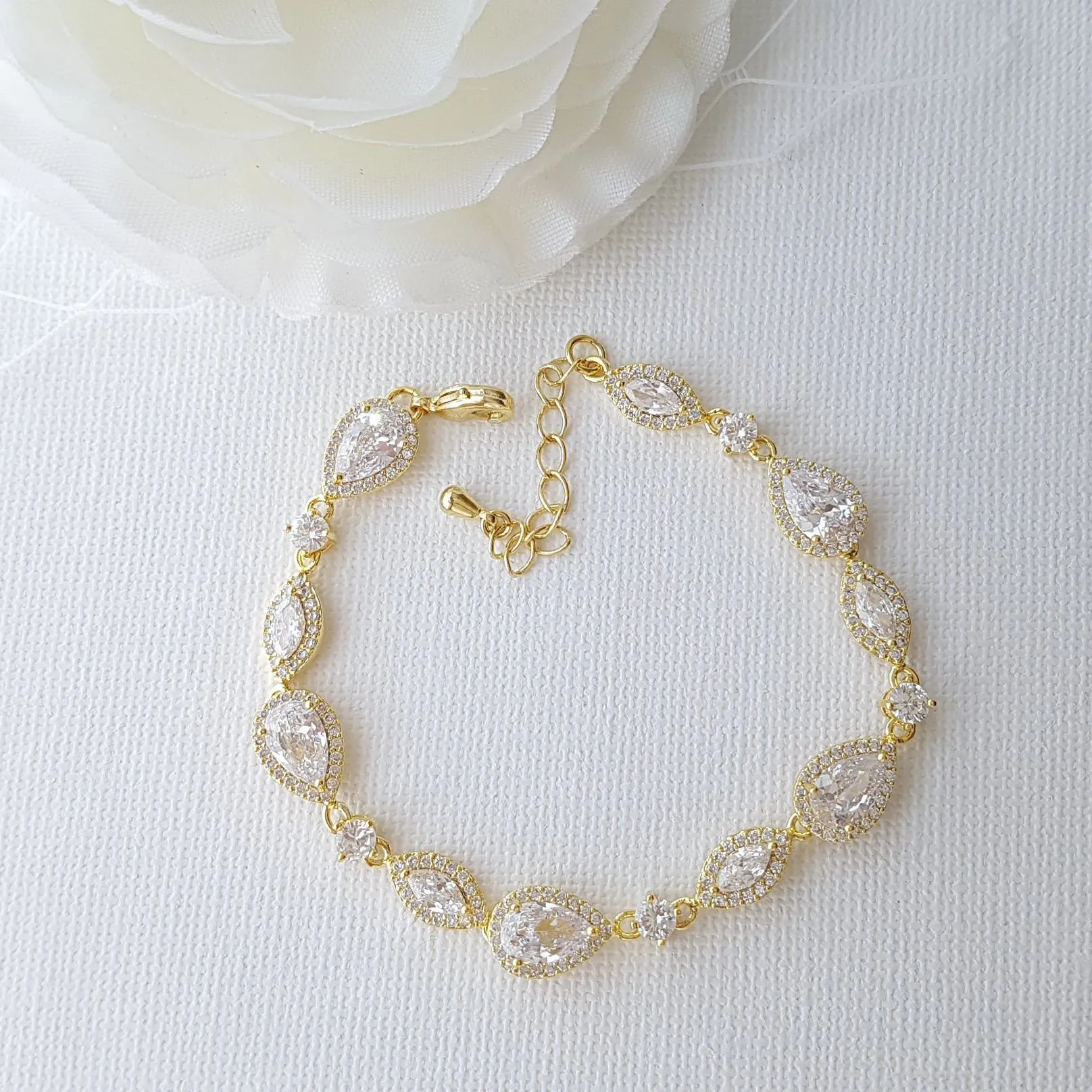 Gold Wedding Bracelet- Ari