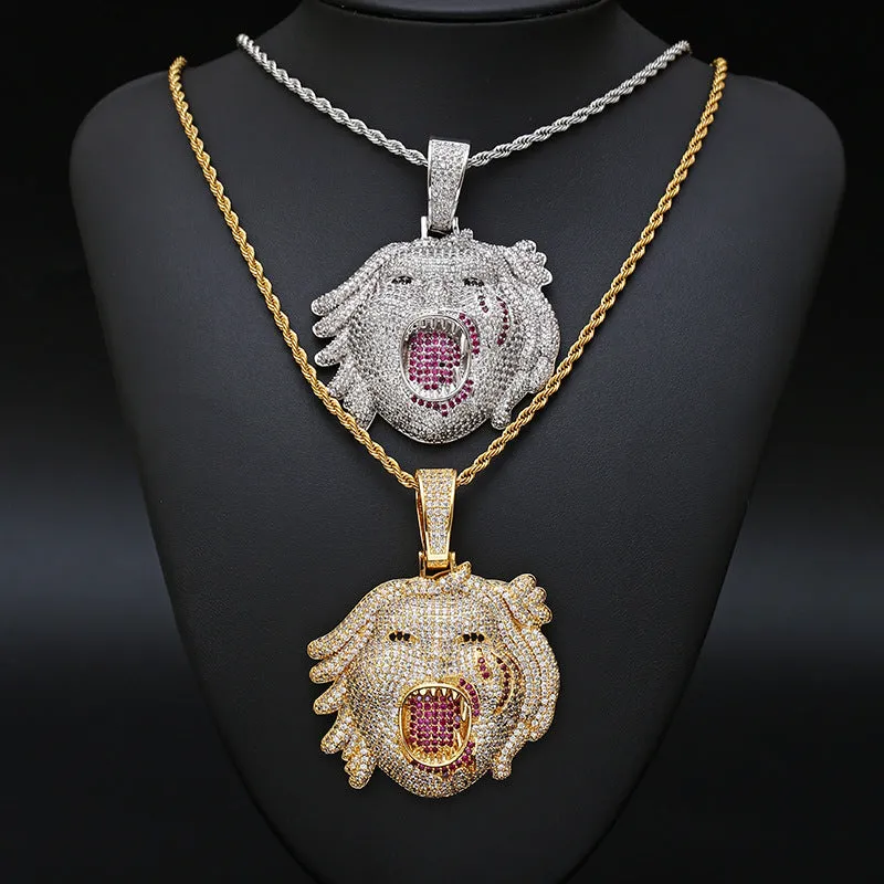 Growling Face Pendant