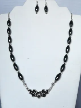 Hematite Necklace and Earrings Set