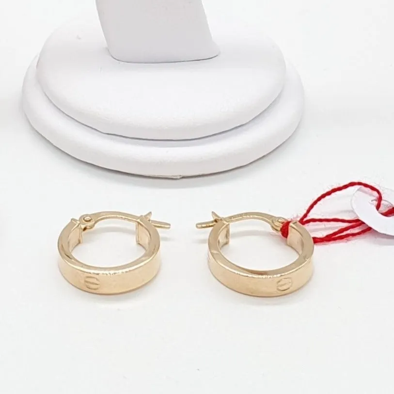 Hoop Earrings 18K Gold