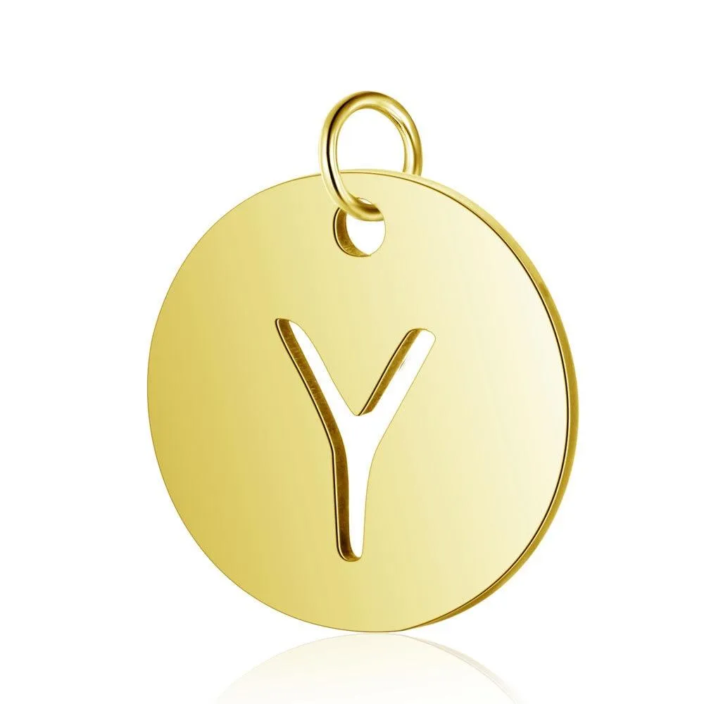 Initial Pendant Gold (A-Z)