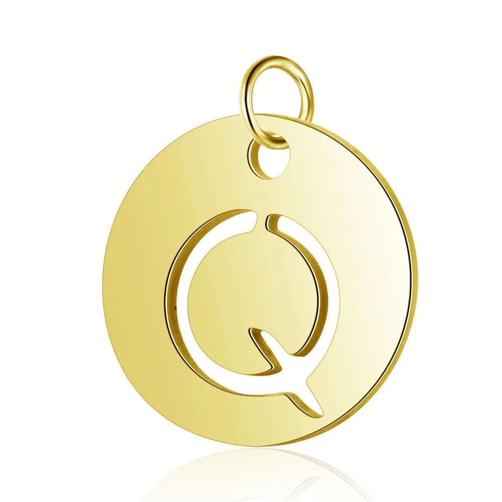 Initial Pendant Gold (A-Z)