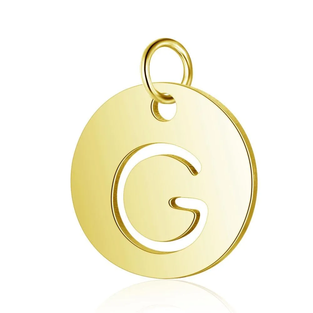 Initial Pendant Gold (A-Z)