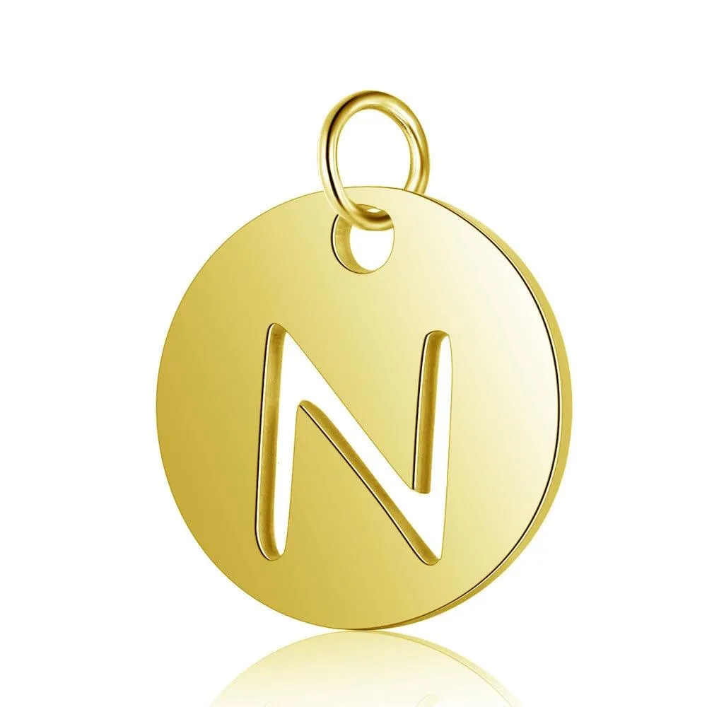 Initial Pendant Gold (A-Z)