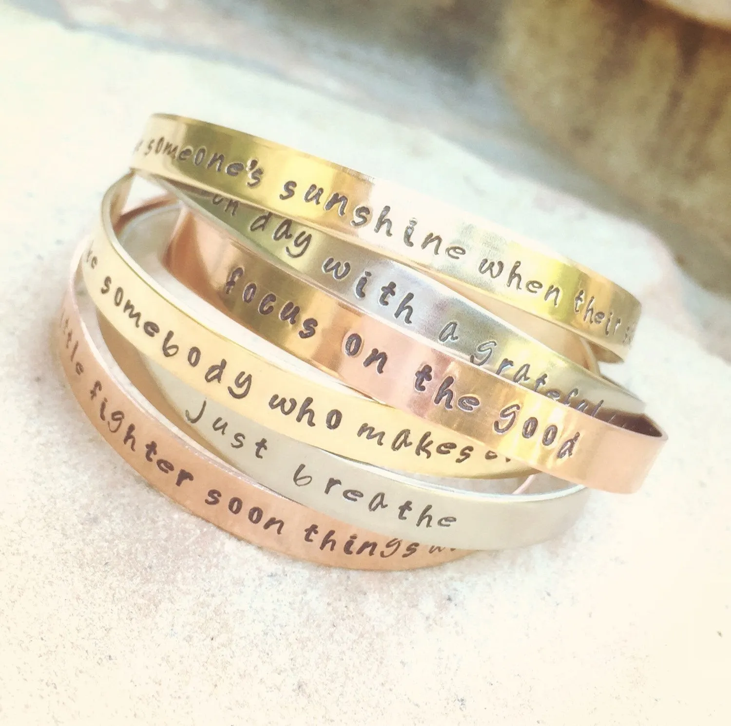 Inspirational Cuff Bracelets