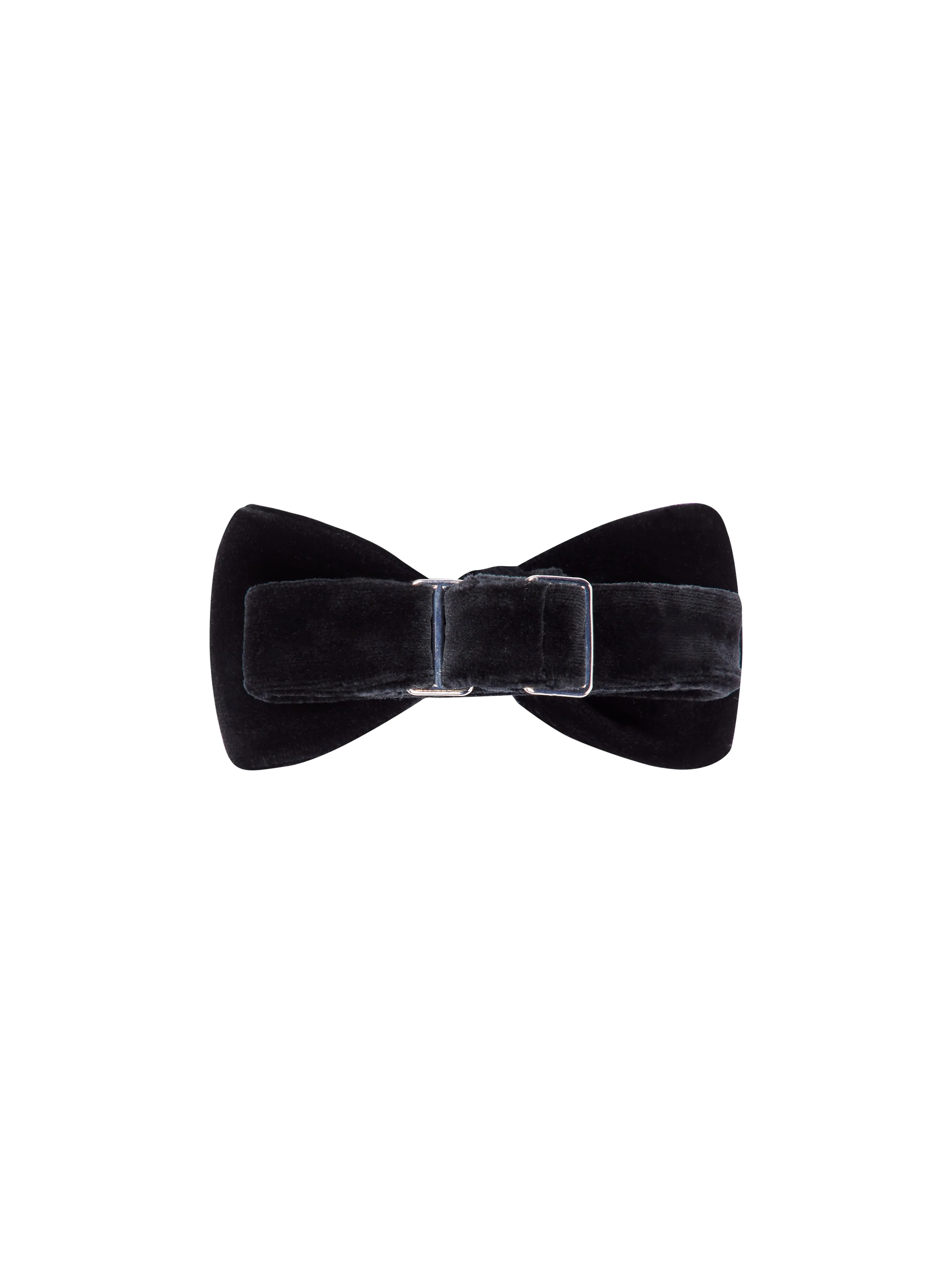 J. Lindeberg Mens Elegant Black Velvet Open Bow-Tie for Evening Events