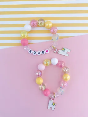 Lovely Llama Charm Bracelet - Customizable