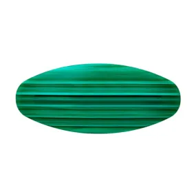 MACHETE - Jumbo Oval Barrette - Malachite