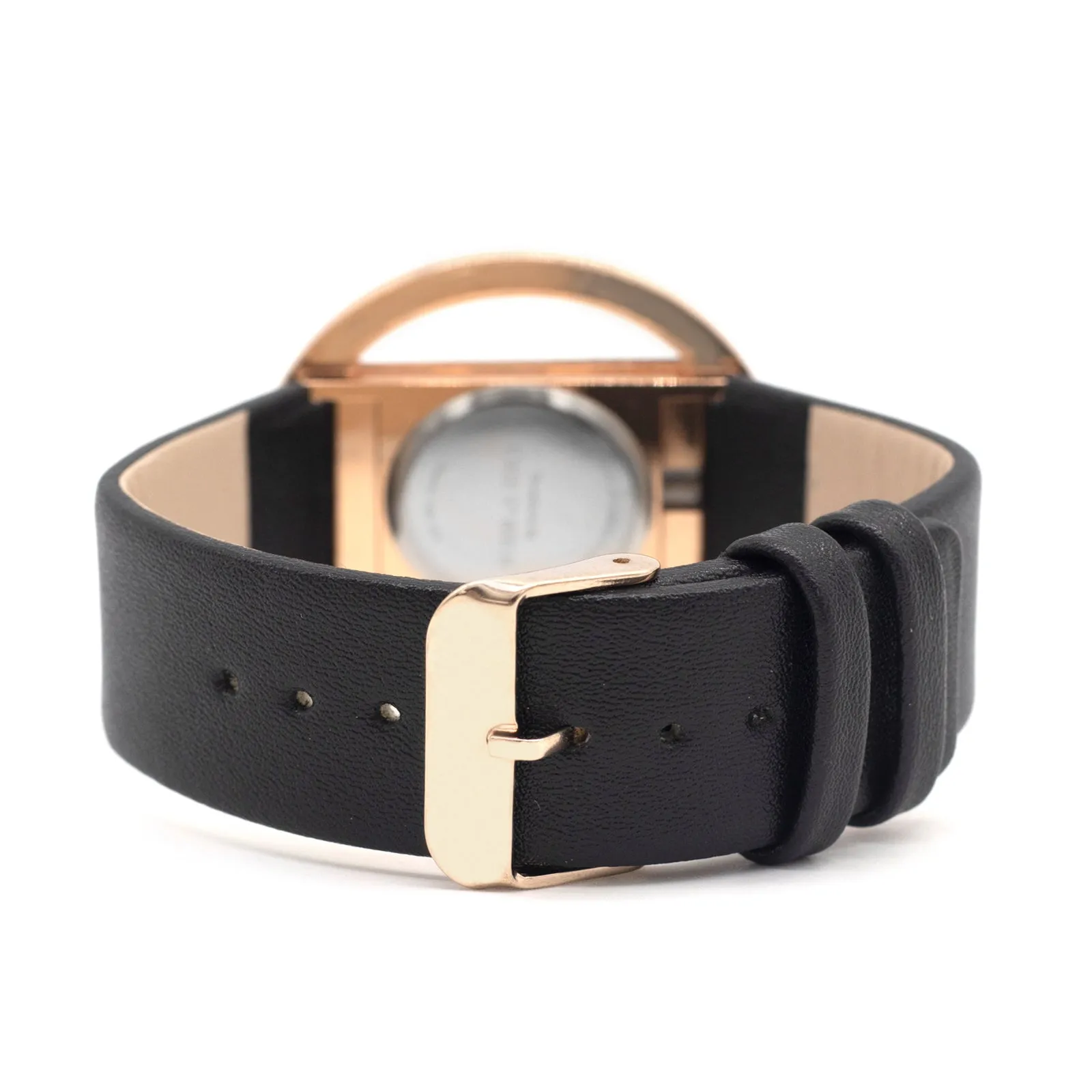 Majestic Black and Rosegold Watch Bracelet Stack