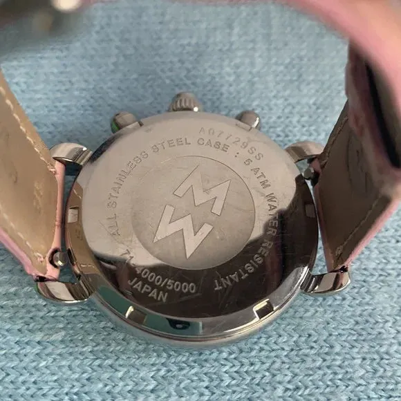 Michele CSX Mother of Pearl Face Pink Watch