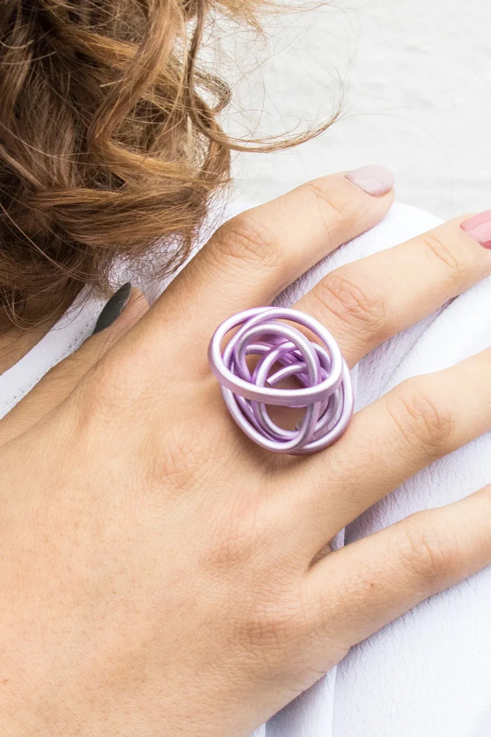 MONICA KREXA SCRUNCH RING LAVENDER