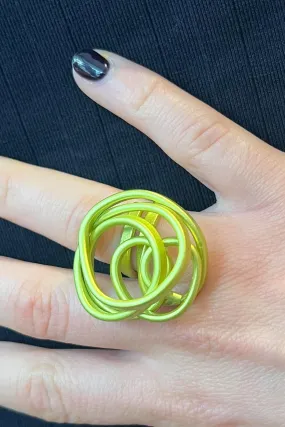 MONICA KREXA SCRUNCH RING LIME