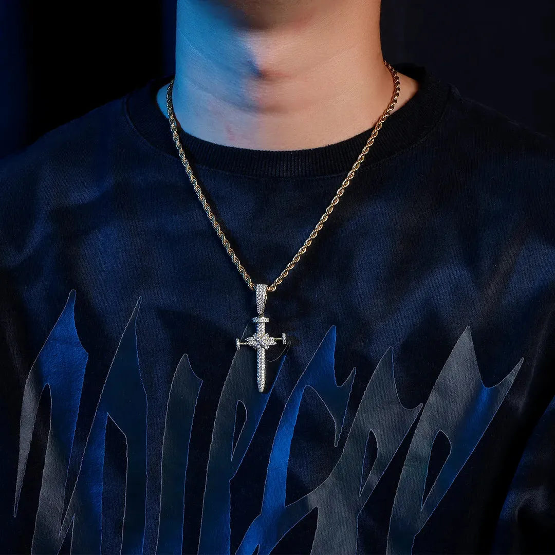 Nail Cross Pendant