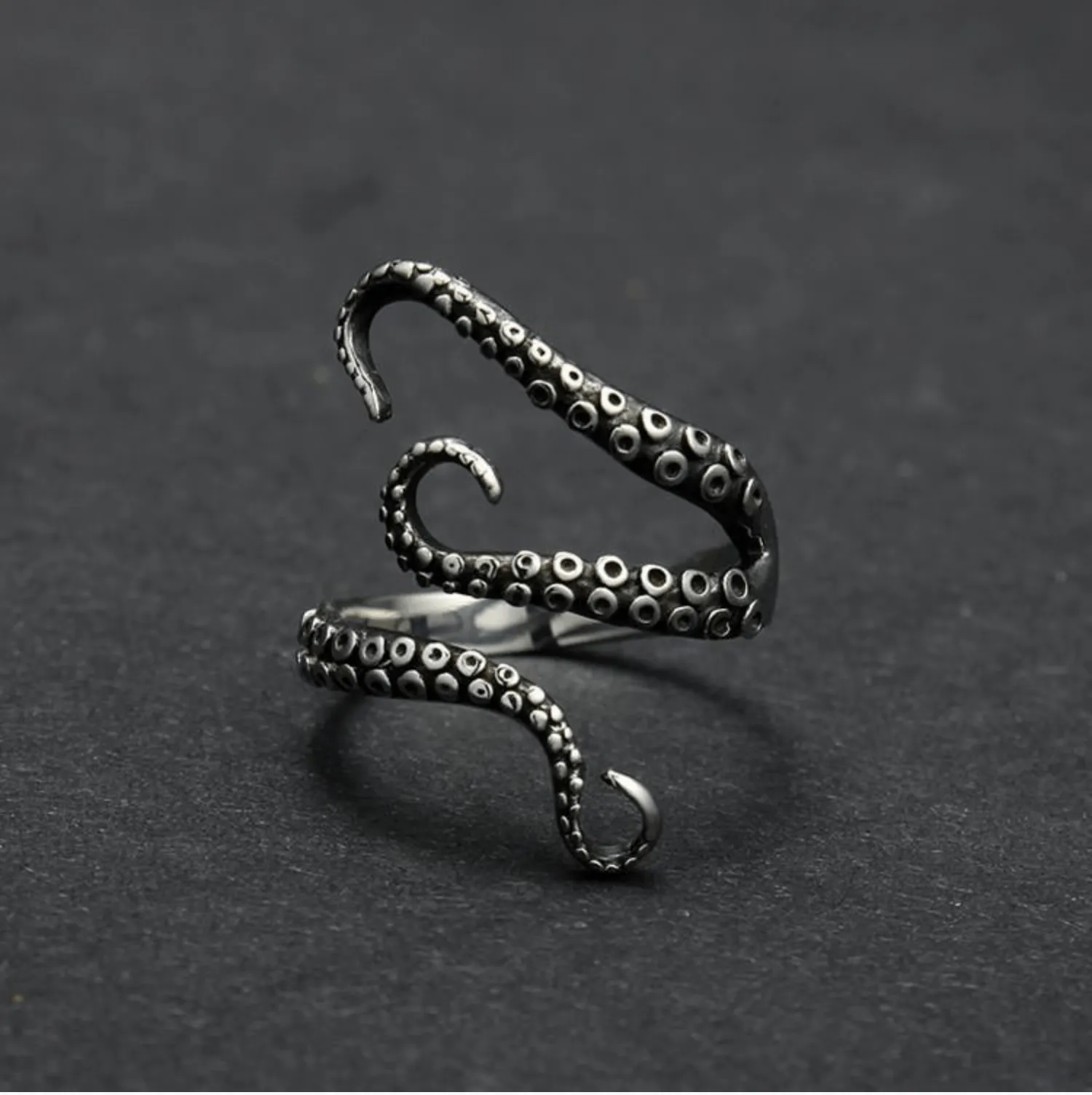 Octopus Ring Adjustable Fit for Men/Women Kraken Octopus Ring