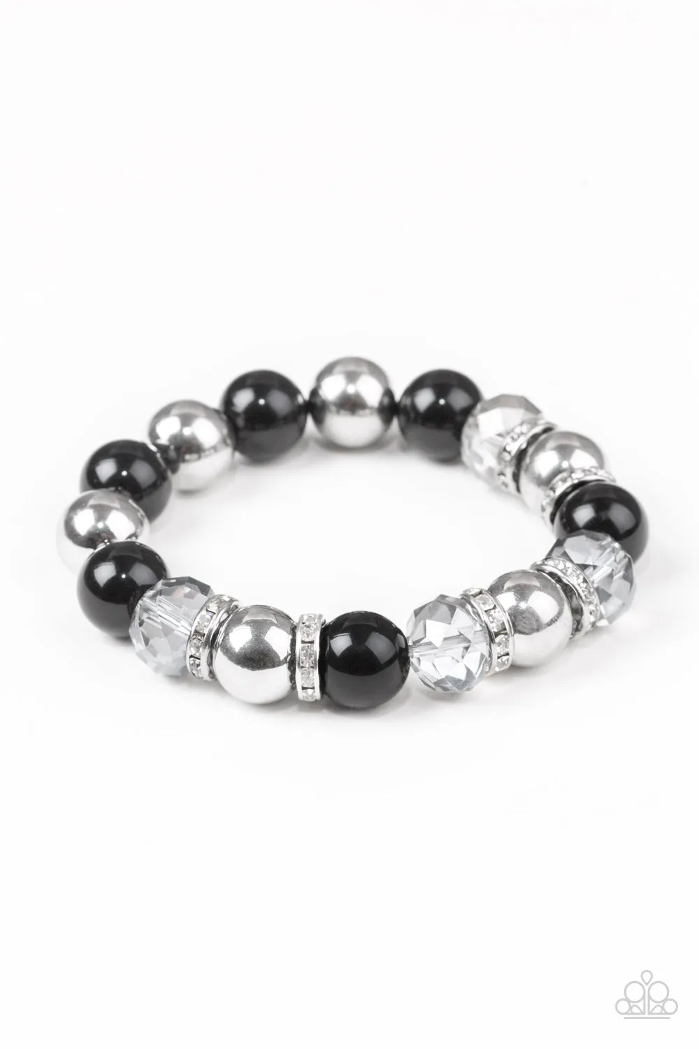 Paparazzi Camera Chic - Black Beads Bracelet