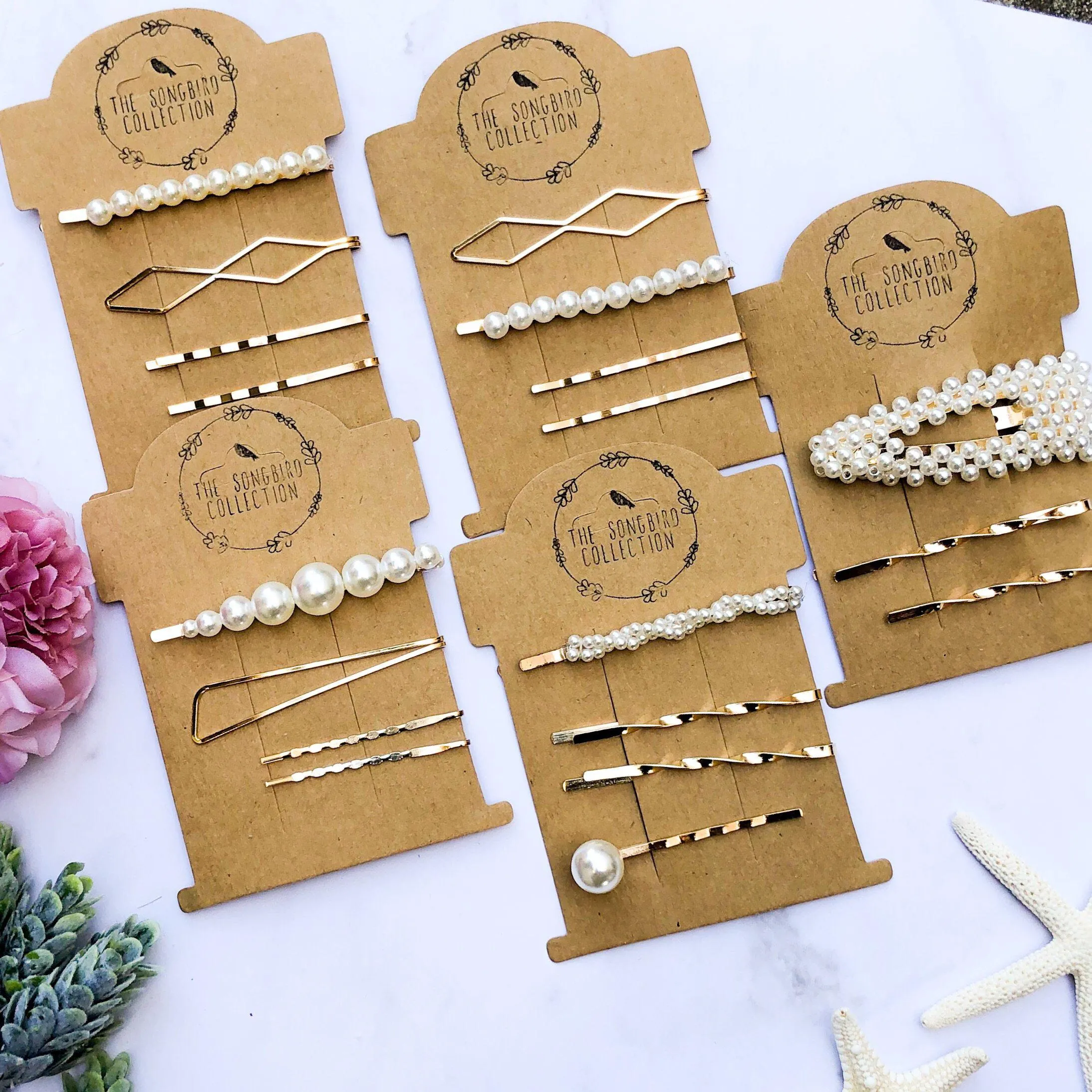 Pearl Hair Pin Set - 12 Sets - LAST CHANCE