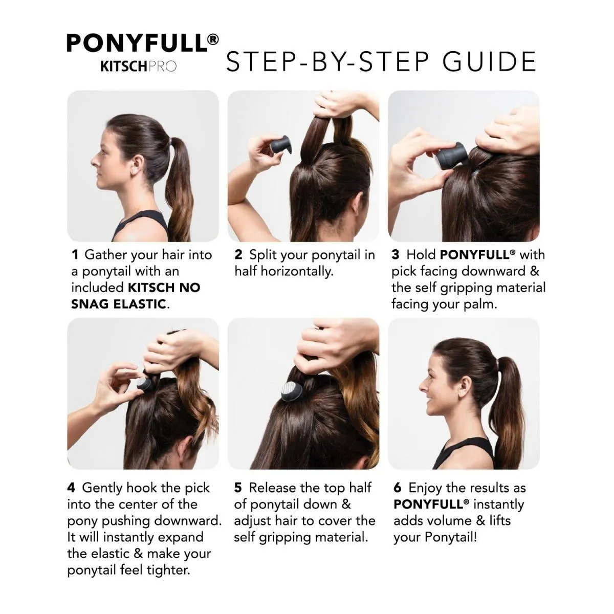 Ponyfull Ponytail Volumizer, Blonde | Kitsch