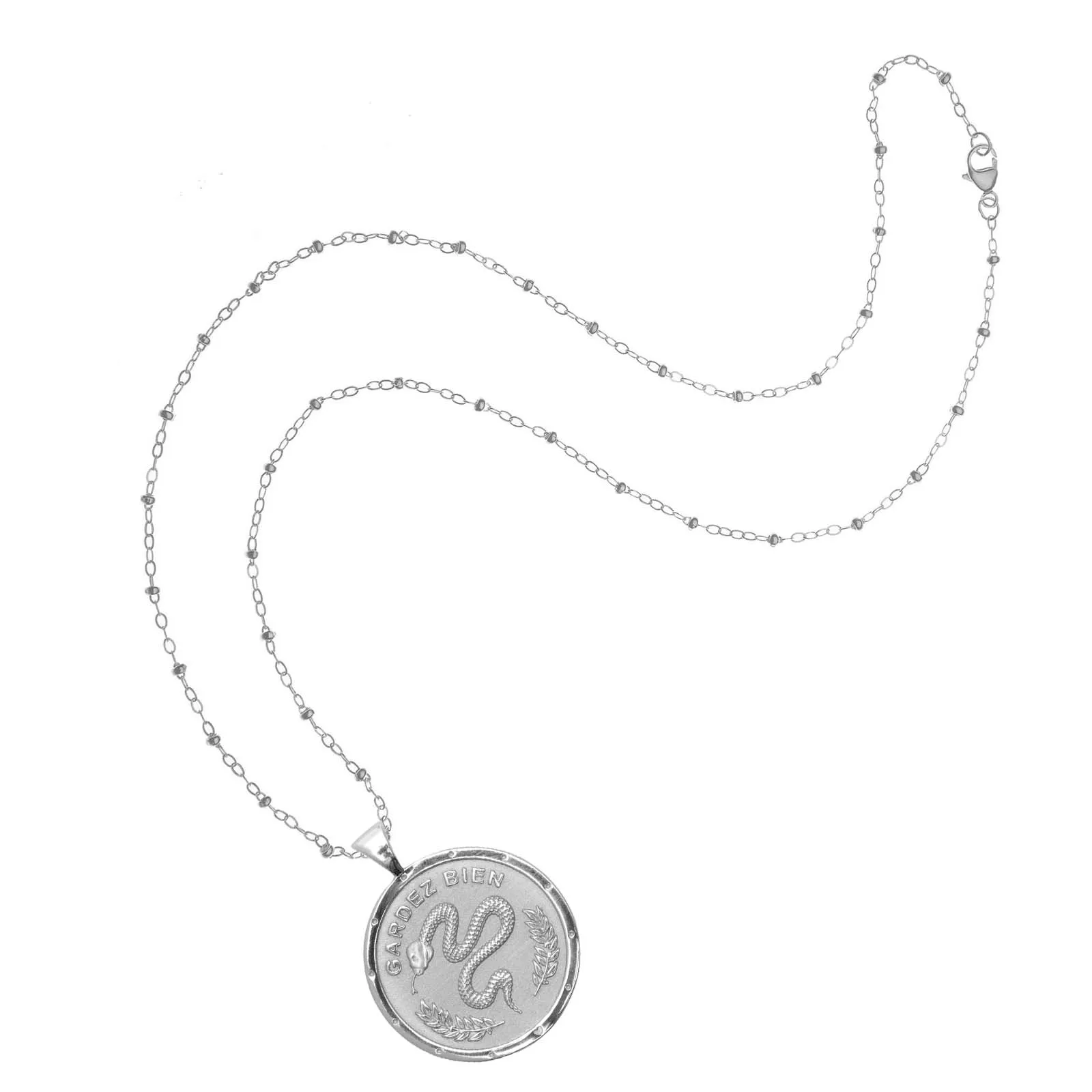 PROTECT JW Original Pendant Coin in Silver