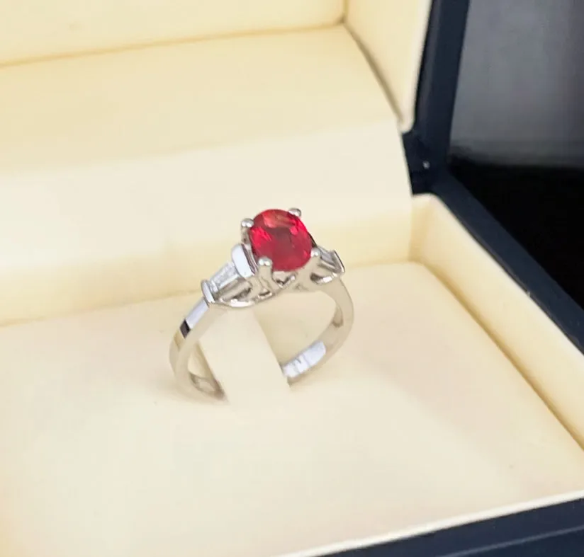 Red sapphire ring