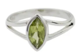 Refined Gems Peridot 925 Sterling Silver Ring Gift For Christmas Day