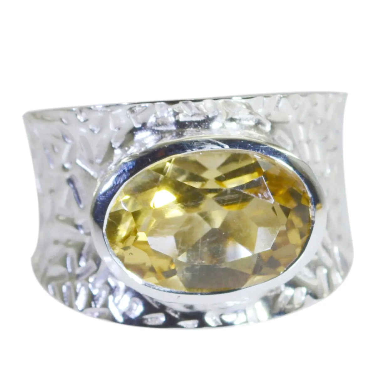 Riyo Fair Gemstone Citrine 925 Sterling Silver Ring Rings