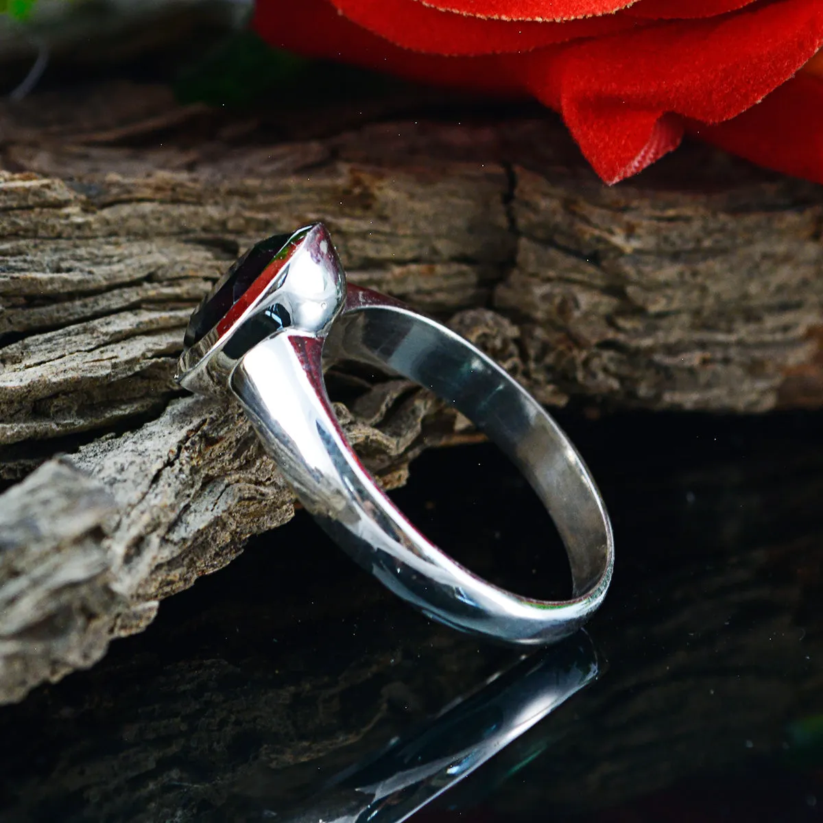 Riyo Fair Stone Black Onyx Solid Silver Rings His And Her Jewelry